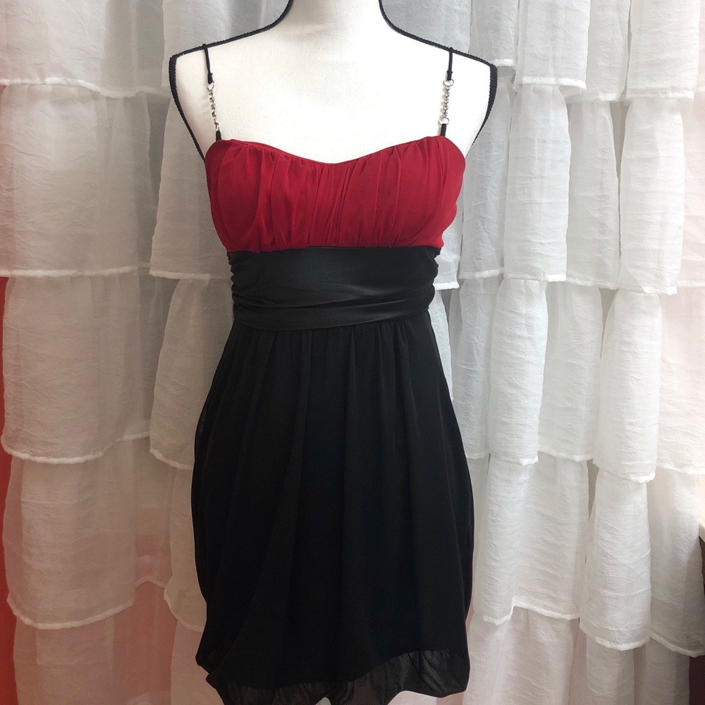 Black and Red Formal Dress